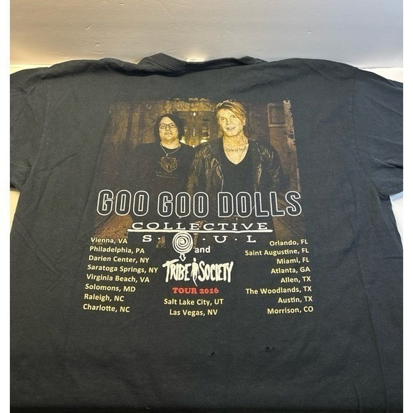 Goo Goo Dolls 2016 Concert Tshirt Size Xl Goo Goo Dolls 2016 Concert Tshirt Size Xl